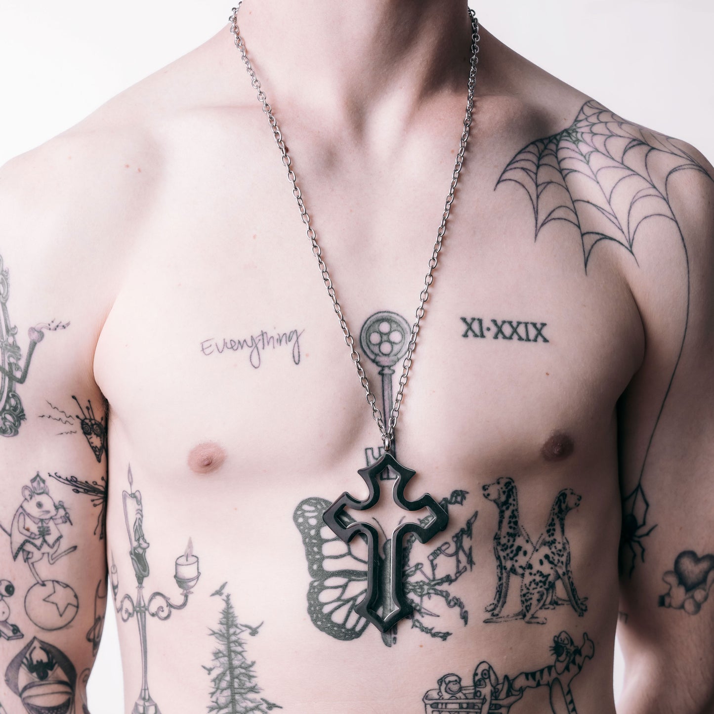 Hollow Cross Necklace
