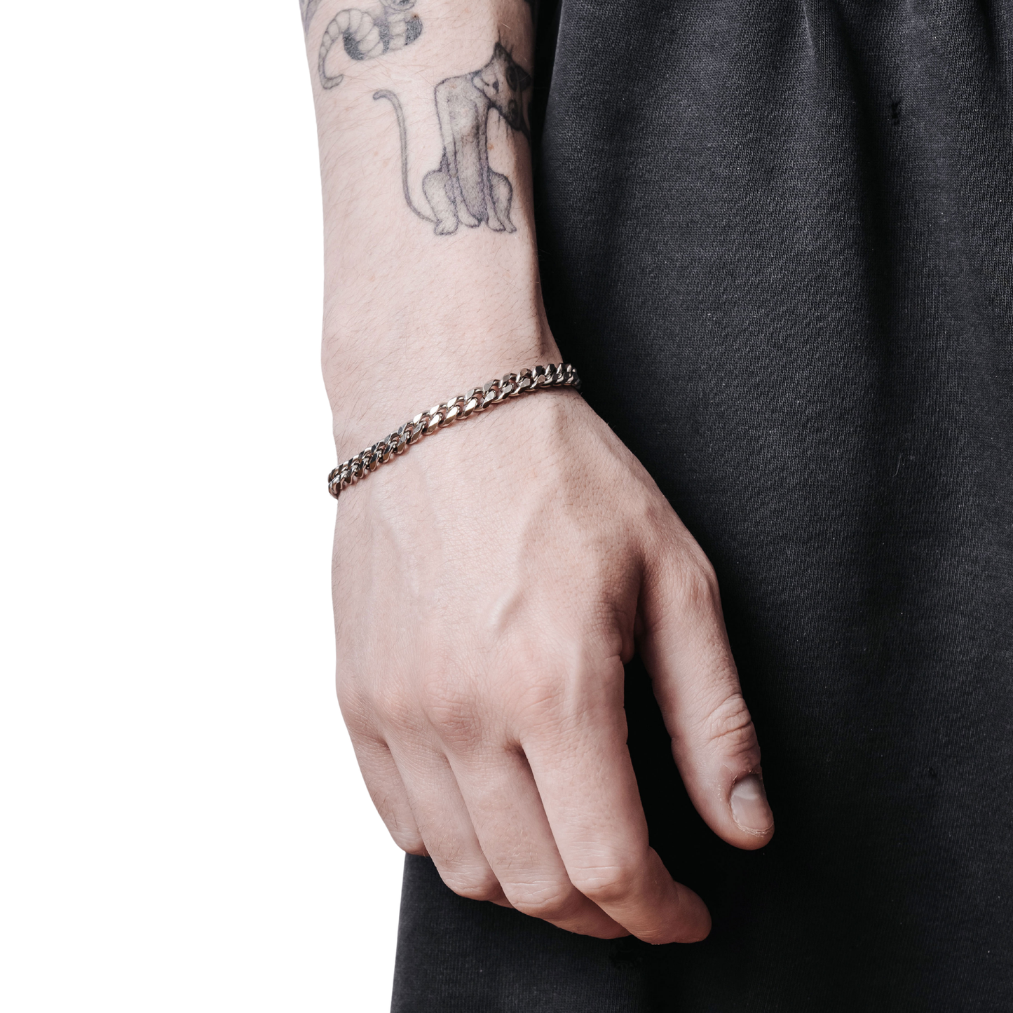 Cut Curb Bracelet